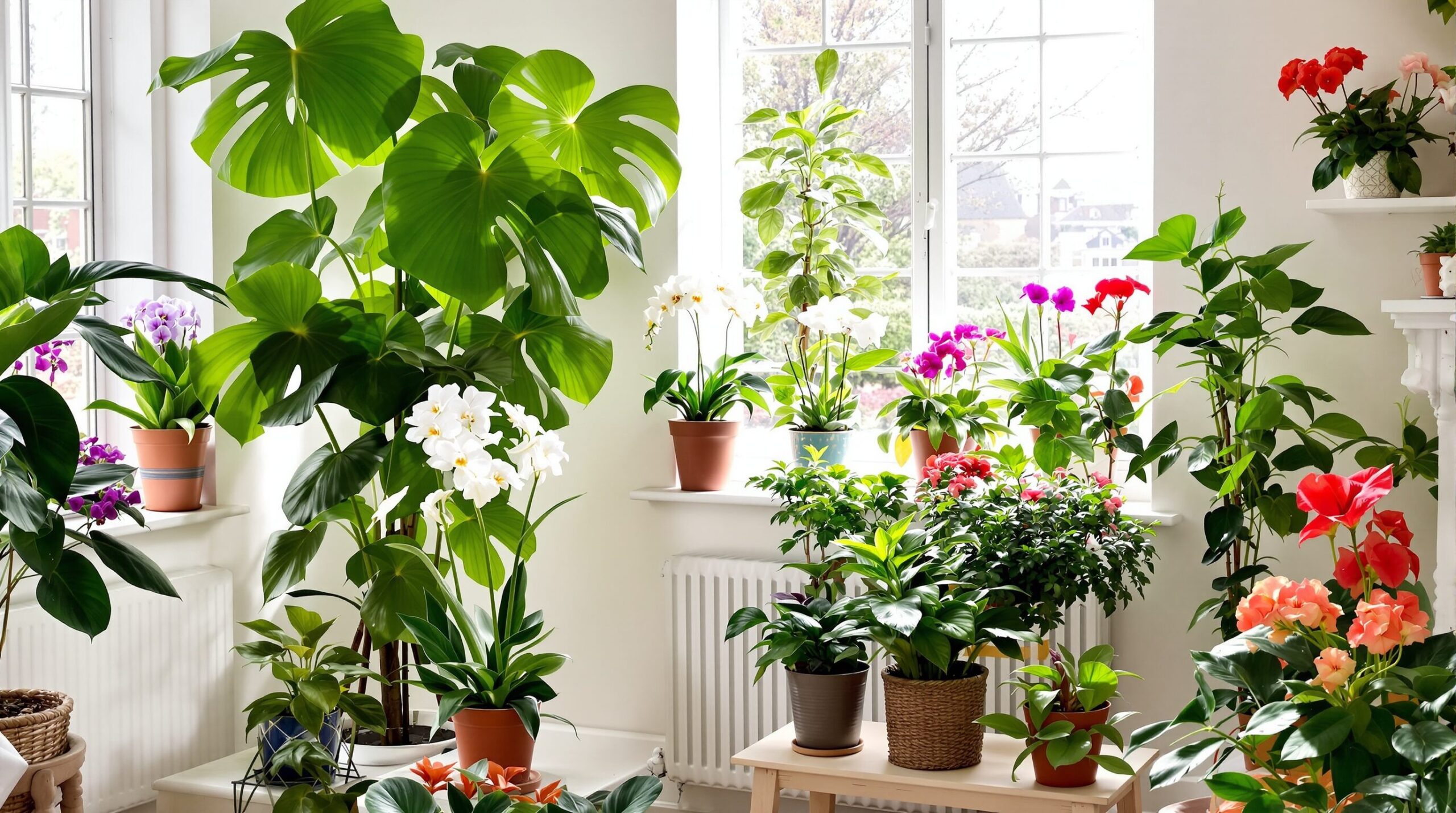 plantas de interior con flor