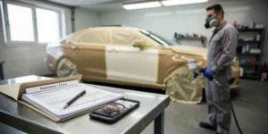 como pintar el coche con un solo parte