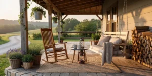 rustico porches de casas de campo