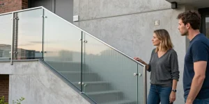 cerramiento de escalera exterior
