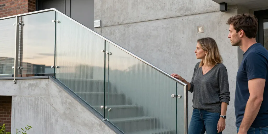 cerramiento de escalera exterior