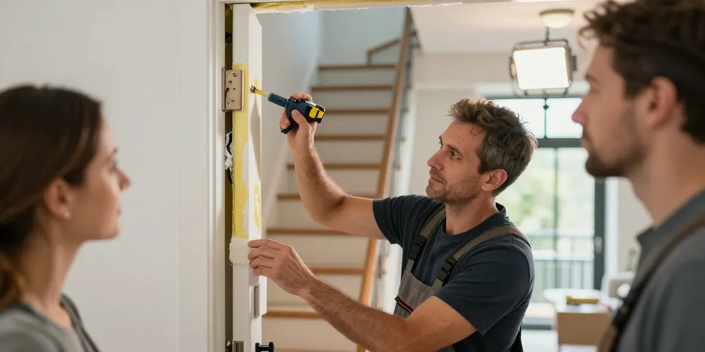 cerrar escalera duplex