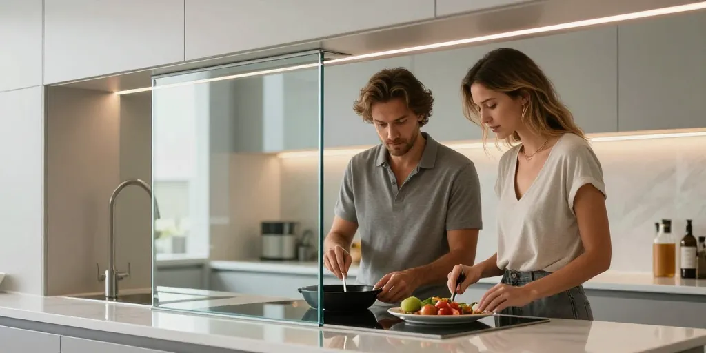 cristal para cocina
