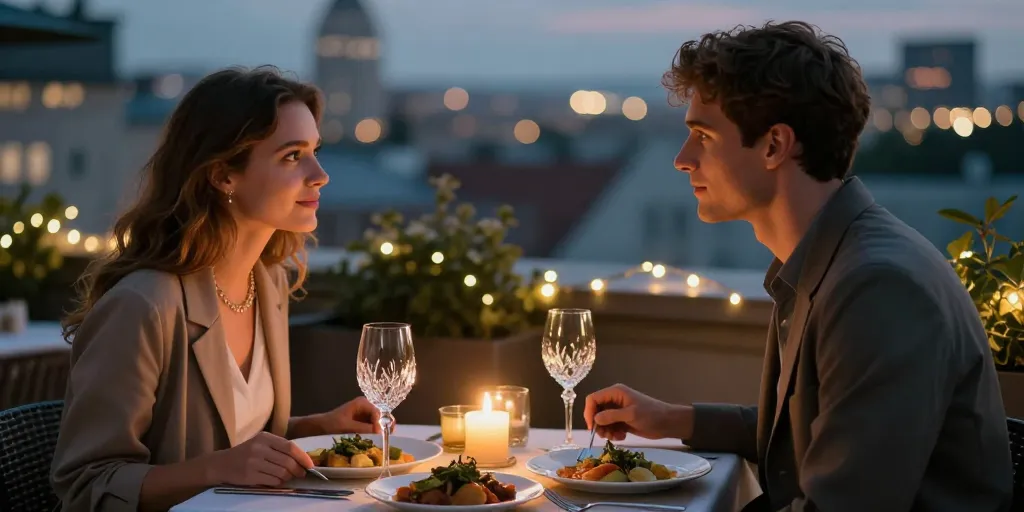 menu cena romantica